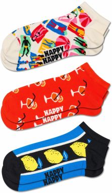 Happy Socks Ponožky 'Lazy Day'  modrá / žltá / jasne červená / biela