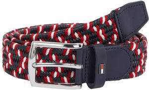 TOMMY HILFIGER Opasky 'DENTON'  červená / čierna / biela