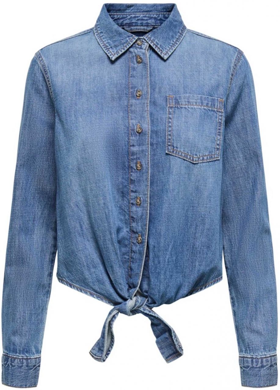 ONLY Blúzka 'ONLSevigny Lecey'  modrá denim