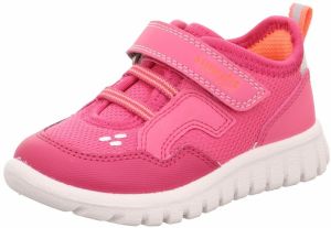 SUPERFIT Tenisky 'SPORT7 MINI'  oranžová / ružová / šedobiela