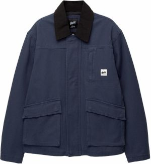 Pull&Bear Prechodná bunda 'CAZADORA'  námornícka modrá / čierna