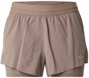 NIKE Športové nohavice  brokátová / sivá