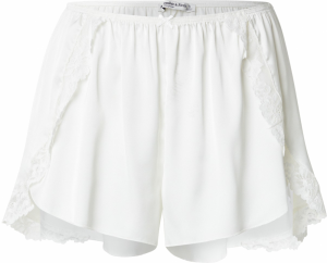 Abercrombie & Fitch Pyžamové nohavice  biela