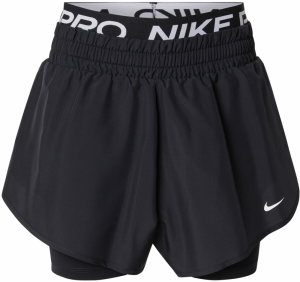 NIKE Športové nohavice  čierna / biela