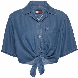 Tommy Jeans Blúzka  modrá denim