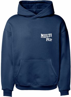 Multiply Apparel Mikina 'Pennant'  námornícka modrá / biela