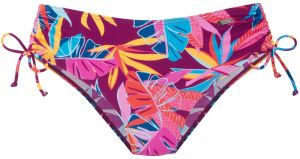 BUFFALO Bikinové nohavičky  neónovo modrá / tmavožltá / farba lesného ovocia / svetloružová