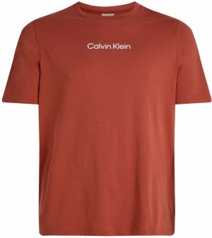Calvin Klein Big & Tall Tričko 'HERO'  hrdzavo červená / biela