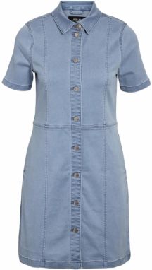 Noisy may Košeľové šaty 'NMNISA'  modrá denim