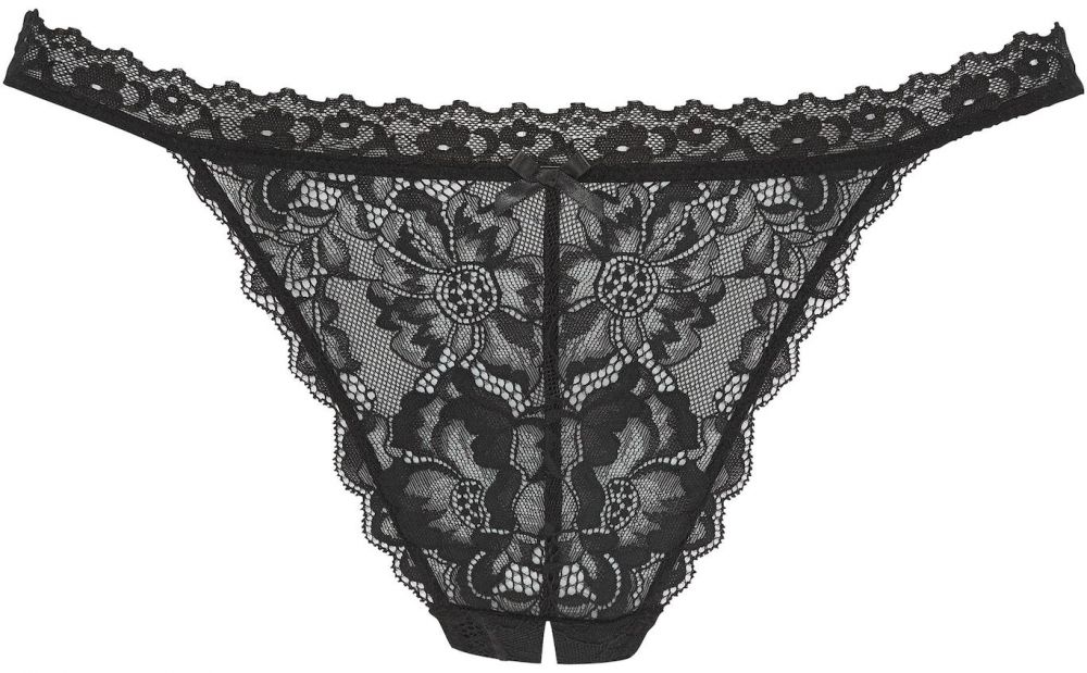 PETITE FLEUR GOLD Tangá  čierna
