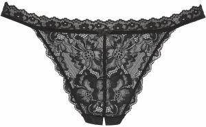 PETITE FLEUR GOLD Tangá  čierna