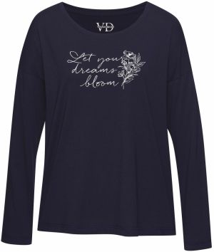 VIVANCE Tričká na spanie  námornícka modrá / biela