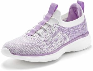 LASCANA Slip-on obuv  fialová / biela