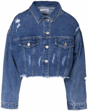 Influencer Prechodná bunda  modrá denim