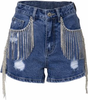 Influencer Džínsy  modrá denim
