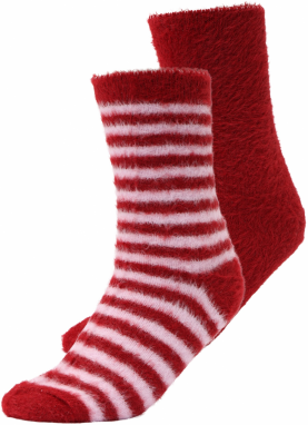 Hunkemöller Ponožky  ružová / ohnivo červená
