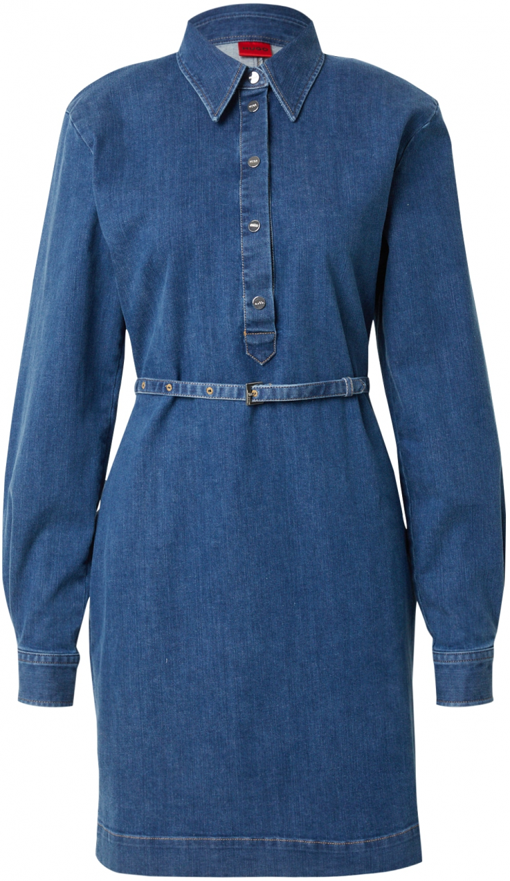 HUGO Košeľové šaty 'Konema'  modrá denim