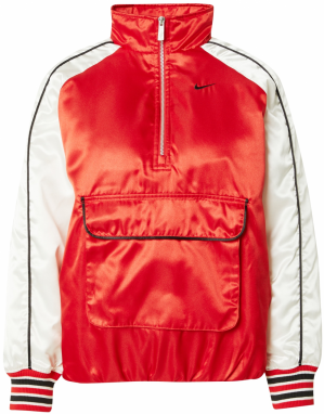 Nike Sportswear Prechodná bunda 'STREET'  červená / čierna / šedobiela