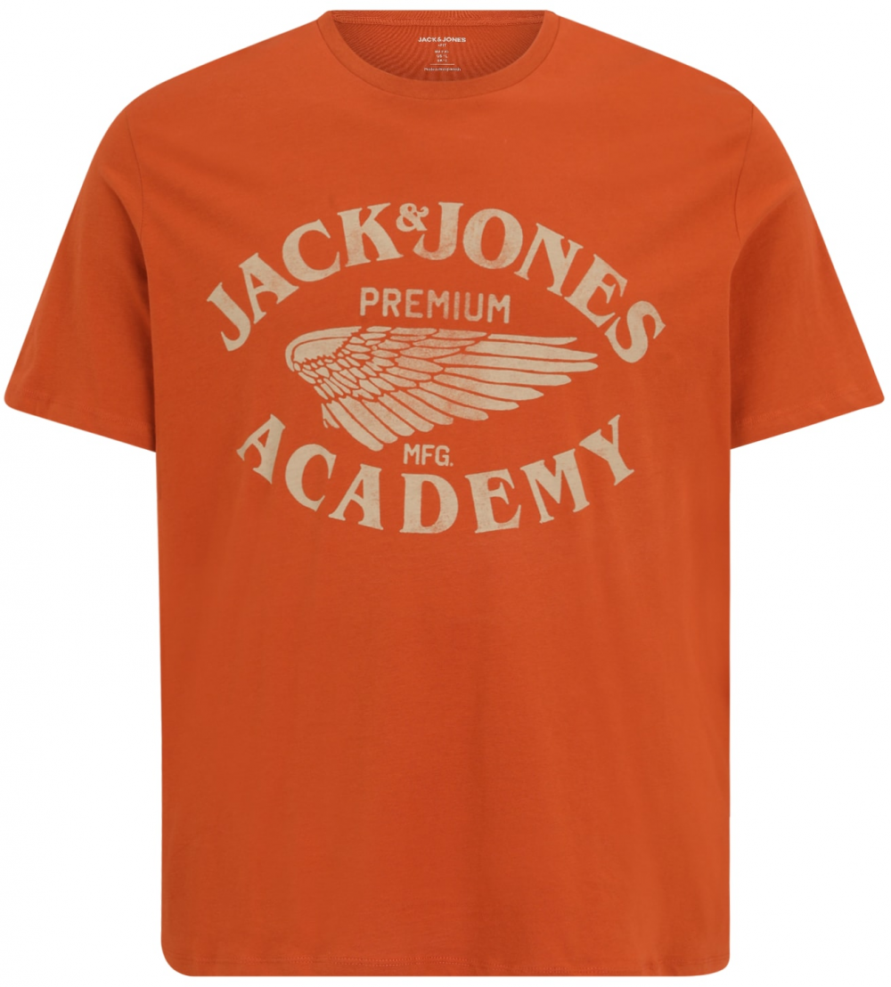 Jack & Jones Plus Tričko  béžová / hnedá
