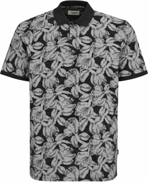 Jack & Jones Plus Tričko 'JORSPLIT'  sivá / svetlosivá / čierna melírovaná