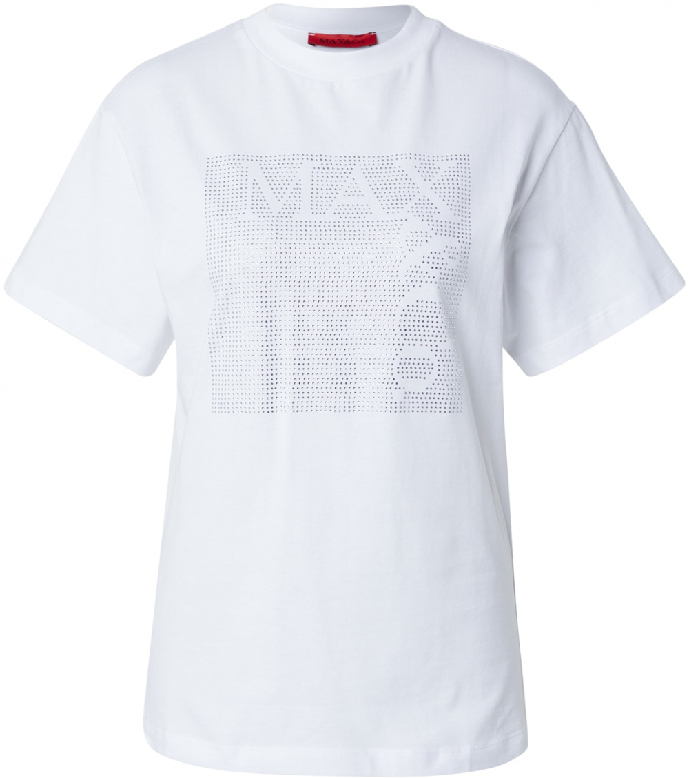 MAX&Co. Tričko 'CESTA'  priehľadná / biela