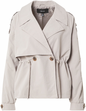 VERO MODA Prechodný kabát  sivá