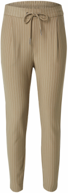 VERO MODA Plisované nohavice 'VMEva'  kaki / biela