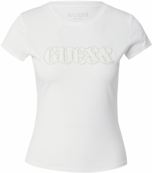 GUESS Tričko 'Pony Hair'  krémová