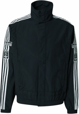 ADIDAS ORIGINALS Prechodná bunda 'Adibreak'  čierna / biela