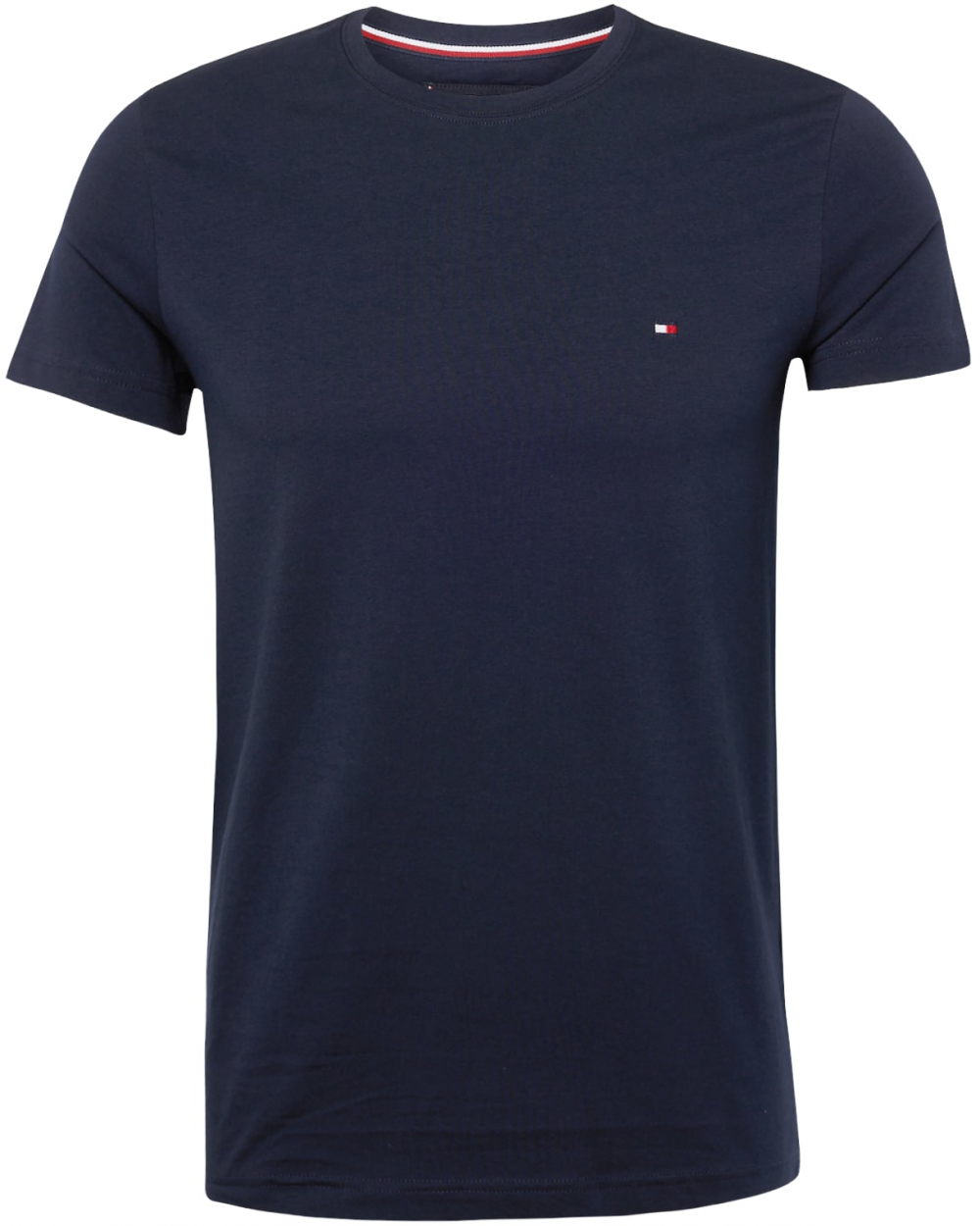 TOMMY HILFIGER Tričko 'Flex'  tmavomodrá / červená / biela