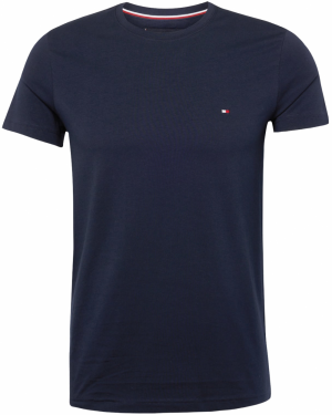 TOMMY HILFIGER Tričko 'Flex'  tmavomodrá / červená / biela