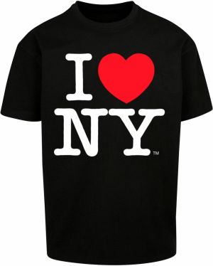 Merchcode Tričko ' I Love NY'  krvavo červená / čierna / biela