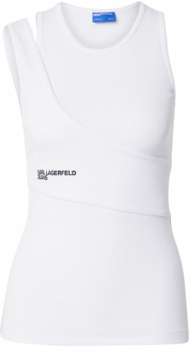 KARL LAGERFELD JEANS Top  čierna / biela