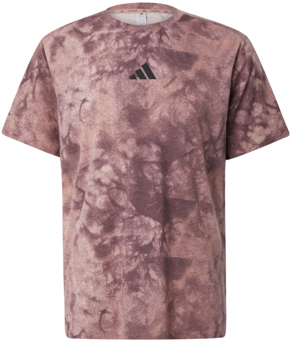 ADIDAS PERFORMANCE Funkčné tričko 'POWER'  hnedá / svetlohnedá / čierna / biela