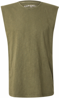 Superdry Tričko  olivová