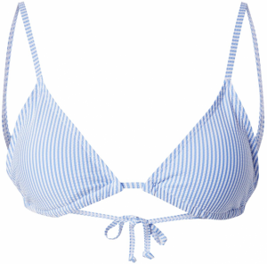 BeckSöndergaard Bikinový top 'Striba Bella'  svetlomodrá / biela