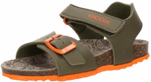 GEOX Otvorená obuv 'GHITA'  olivová / oranžová