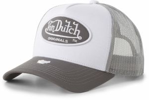 Von Dutch Originals Čiapka 'Boston'  sivá / biela