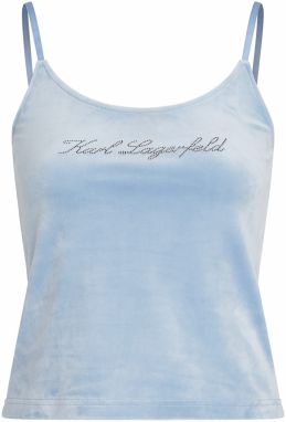 Karl Lagerfeld Top  svetlomodrá / strieborná