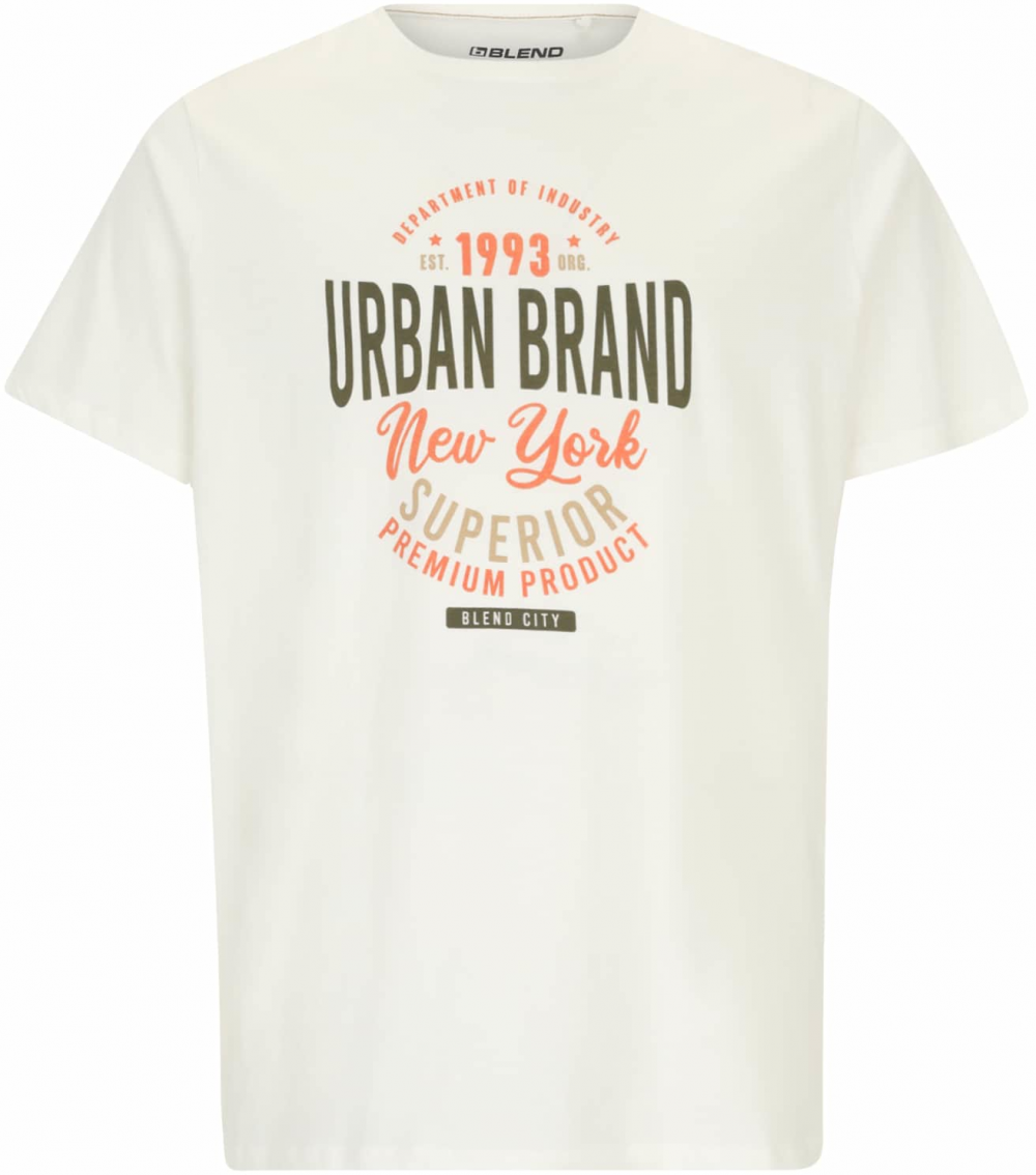 Blend Big Tričko  tmavohnedá / oranžová / biela