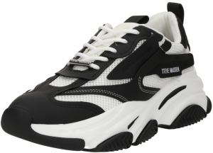 STEVE MADDEN Nízke tenisky 'Posses'  čierna / biela