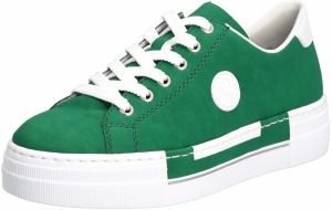 Rieker Nízke tenisky  zelená / biela