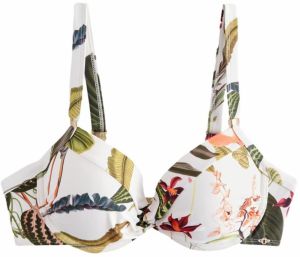 Next Bikinový top  krémová / námornícka modrá / zelená / červená
