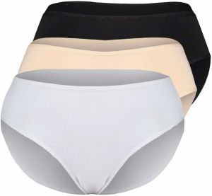 Trendyol Curve Nohavičky  béžová / čierna / biela