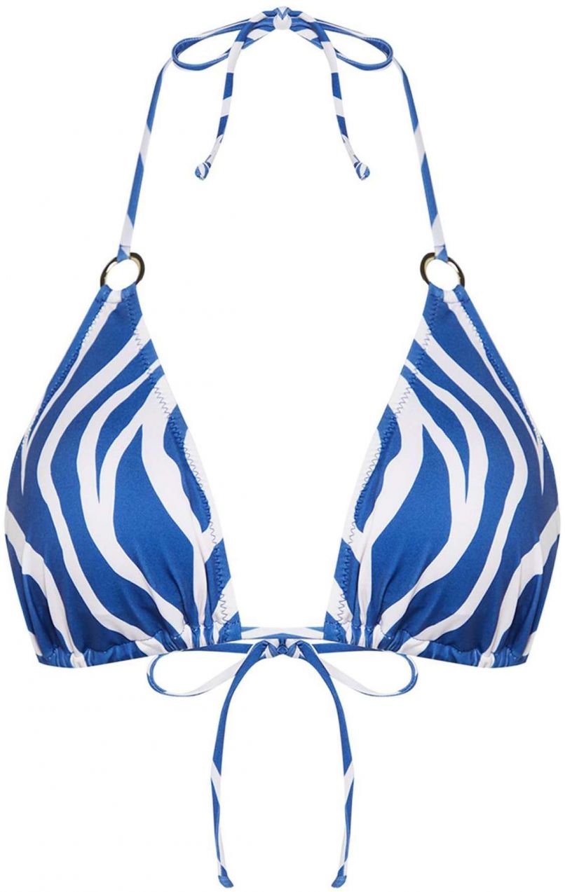 Trendyol Bikinový top  enciánová / biela