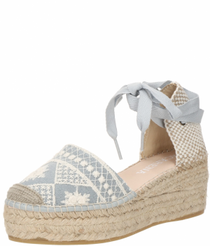 MACARENA Espadrilky  svetlomodrá / biela