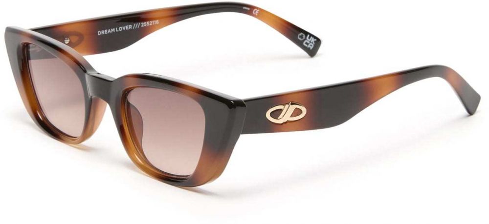 LE SPECS Slnečné okuliare 'DREAM LOVER'  koňaková / tmavohnedá