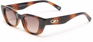 LE SPECS Slnečné okuliare 'DREAM LOVER'  koňaková / tmavohnedá