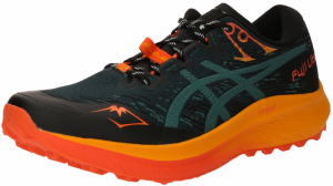 ASICS Bežecká obuv 'Fuji Lite 5'  tmavozelená / oranžová / čierna