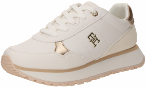 TOMMY HILFIGER Tenisky  zlatá / šedobiela